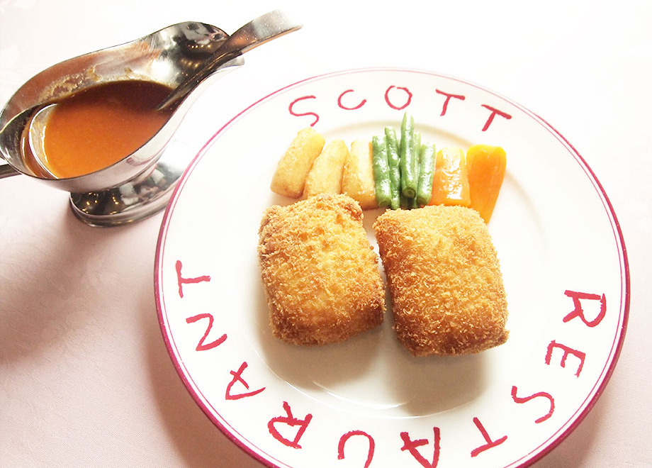 カニのクレープ包みコロッケ